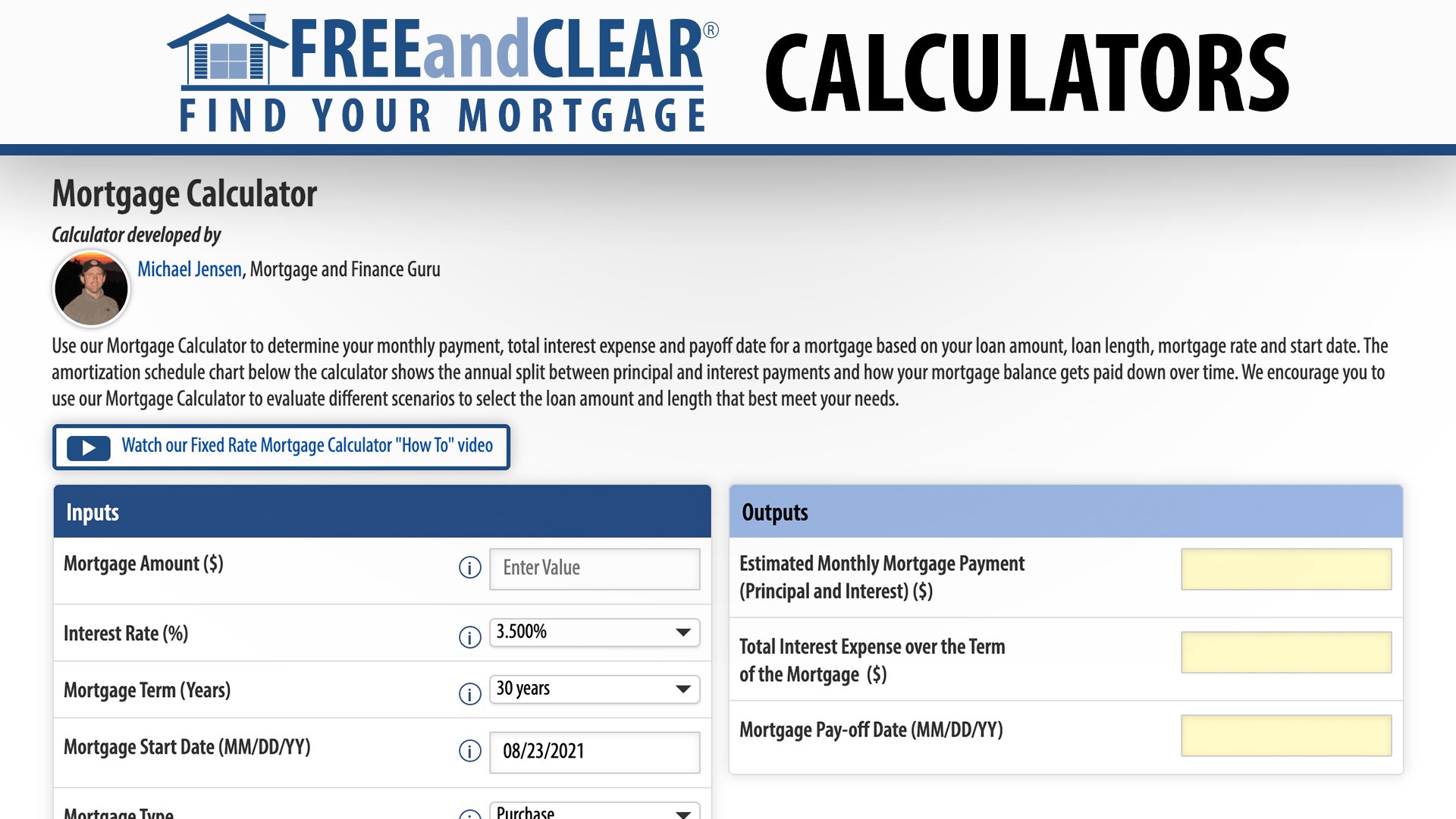 Pronombre milagro tema Mortgage Closing Cost Calculator | FREEandCLEAR